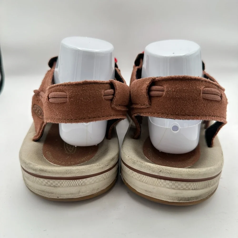Keen‎ Uneek Paracord Sandals Mens 12M Brown Red Bungee Hiking Gorpcore Outdoors